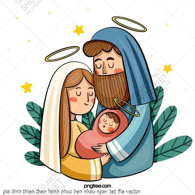 gia dinh thien than hanh phuc ben nhau ngay tet file vector